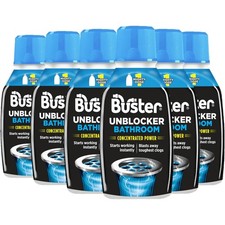 Buster Bathroom Drain Unblocker 300ml, Pack of 6 Sludge in Showers