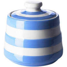 Sugar Bowl: Cornishware Blue