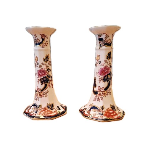 Pair mason ironstone blue - of,
