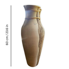 Tall Rustic Ceramic Vase with