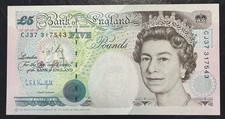 Old Five £5 Pound Note