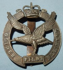 GENUINE GLIDER PILOT REGIMENT BRITISH MILITARY CAP BADGE Q/C SLIDER FIXING GAUNT