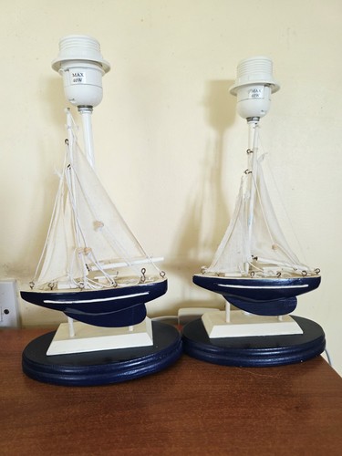 Nautical sailboat table lamps - sailboat,