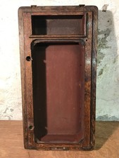 861a Antique Old Style Singer Sewing Machine Full Size Empty Oak Wood Base