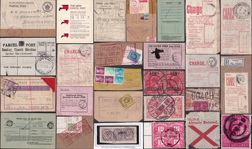 Parcel post labels - gb,
