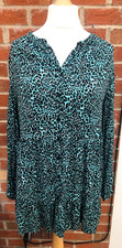 M&S Size 12 Black Turquoise