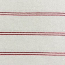 Toulouse Stripe Red White Cotton 280cm Ticking French Sack Curtains Per Metre