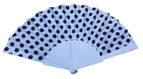 White polka dots - white,