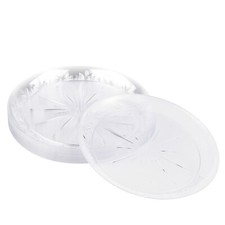 20 Clear Hard Plastic Dinner