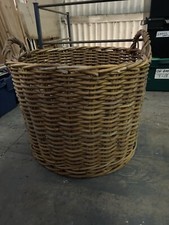 Large woven fire wood basket
