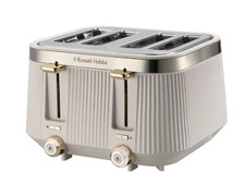 RUSSELL HOBBS 26771 BRONTE 4 SLICE TOASTER IN STONE