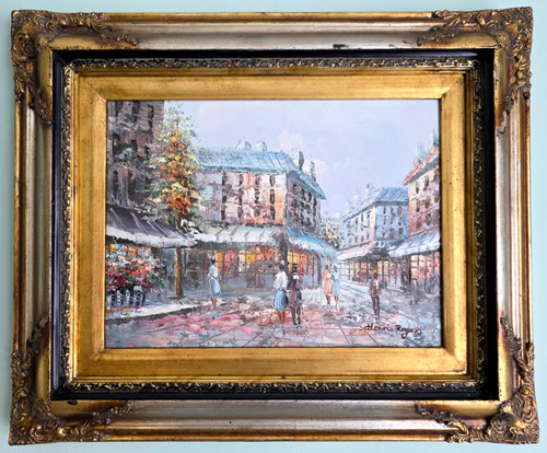 Vintage signed henri roger oil - signed,