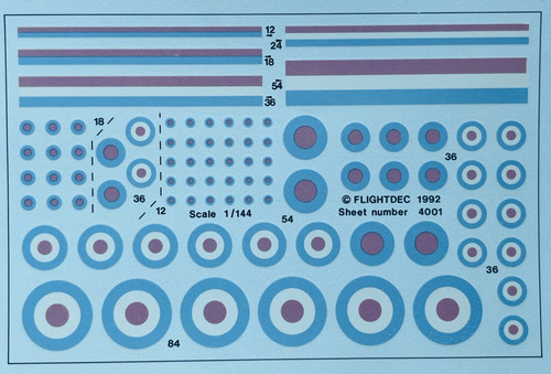 Decals flightdec sheet 4001 - decals,