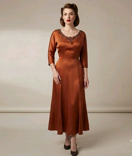 Original 40s satin - satin, hand