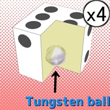 【4pcs】Tungsten Loaded Dice