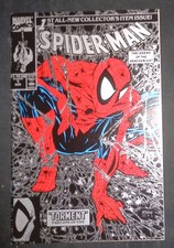 Spider-Man #1 Marvel Comics Silver Variant NM-