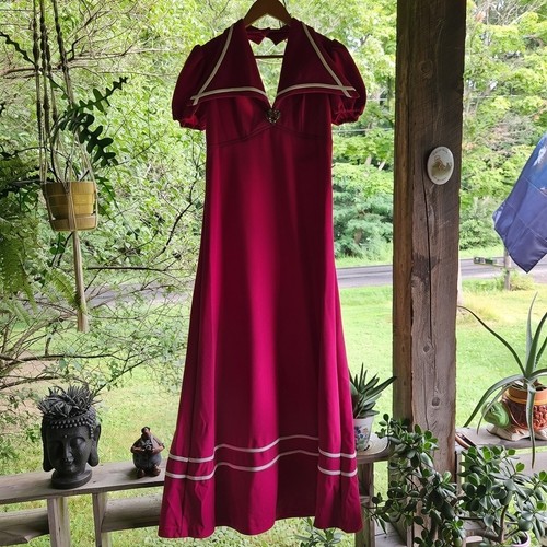 Vtg handmade fuchsia maxi - handmade,