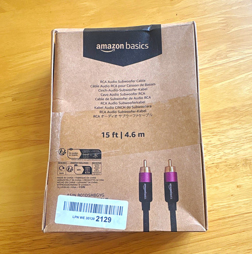 Amazonbasics subwoofer cable - amazonbasics,