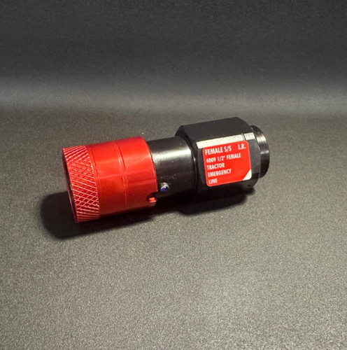 Red emergency female air brake - emergency,