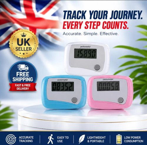 Lcd clip pedometer step - on,