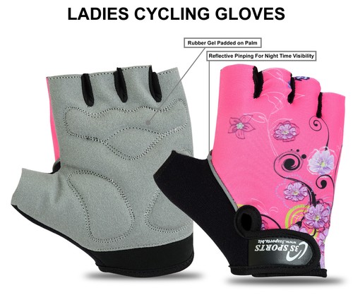 Ladies cycling gloves half - ladies,