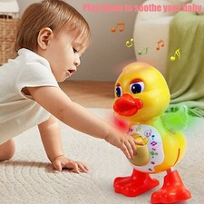 Electric Dancing Duck Musical Toys Light Up Swinging Duck Light Educational Gift