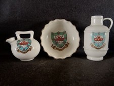 Goss Crested China x3 all with