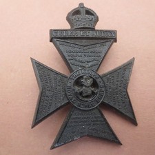 The King's Royal Rifle Corps Plastic Economy British Army/Military Hat/Cap Badge