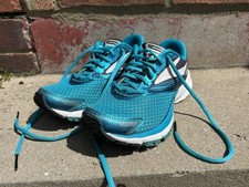 Brooks Medium (B) Launch 4 Turquoise Running Training Fitness UK 4