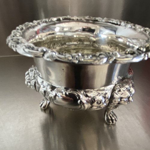 Georgian silver salt - , cellar.