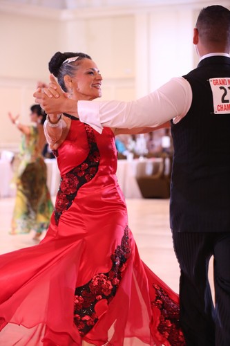 Red tango ballroom how - tango,