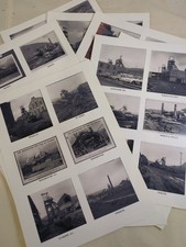 Selection Of 10 x A4 Photographs Sheets of Welsh Mining Collieries - 60 photos 