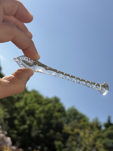 Vintage hand blown twisted - blown,
