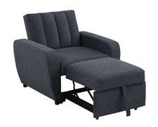 Gibson 1-Seater Fabric Sofa Chair Bed & Recliner – Compact, Stylish & Guest Read