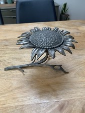 Very Old Pewter Sunflower