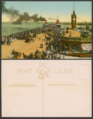 Isle man old postcard - man,