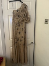 Adrianna Papell Women's Dress Size 12 Cuppachino In Colour with Sequins BNWT