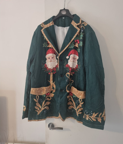 Green velvet christmas santa - green,
