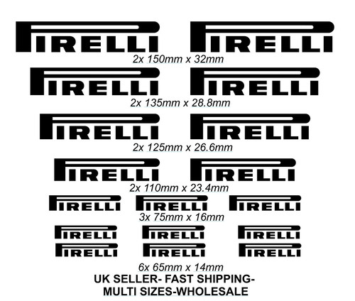 17x pirelli sticker car - pirelli,