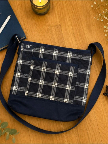 Lands end navy plaid - end,