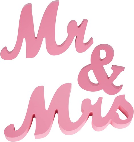 Large pink mrs - large, sign