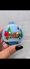 Vintage Christmas Mr Men Novelty Characters Winter Scene Baubles Set Of 6