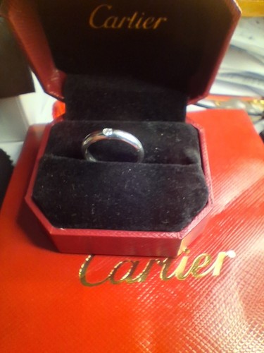 Cartier diamond 1895 band ring - band,
