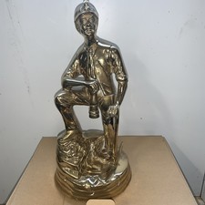 Vintage Large Brass Miner 12"