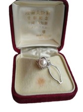 MIKIMOTO PEARL TIE PIN SILVER