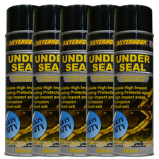 5 x Underseal Spray On Aerosol Underguard Paint Under Body Protection Seal 500ml