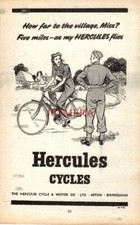 WW2 HERCULES Bicycles ADVERT
