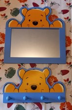 Vintage Disney Winnie The Pooh Mirror & Coat Hanger