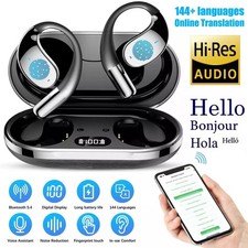 2025 144+ Language AI Translator Earbuds Real Time Bluetooth Translate Earphones