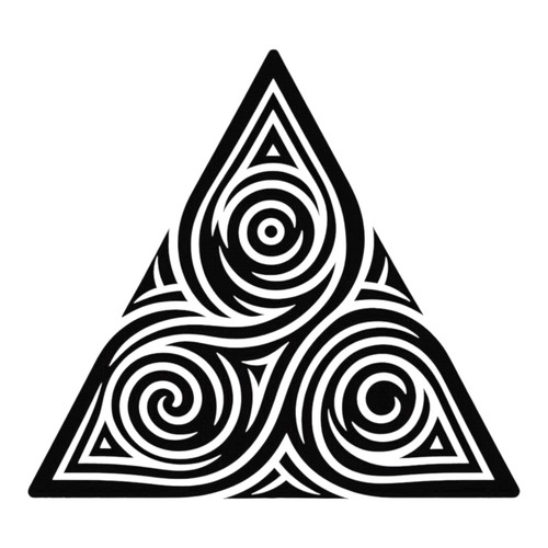 Triskele triangle vinyl - triangle, decal